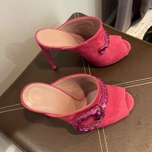 Authentic Gucci Pink Heels-Brand New